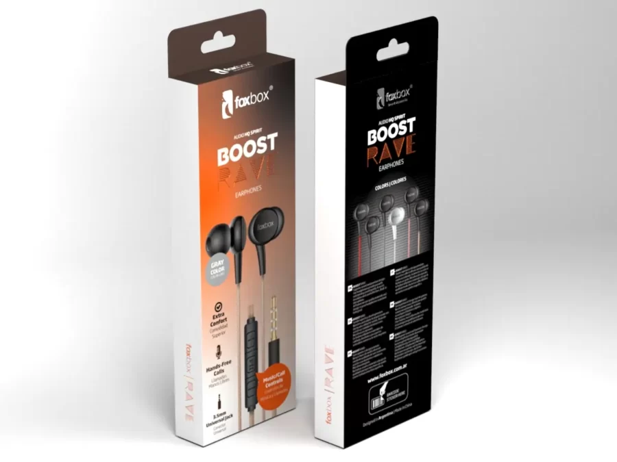 Auriculares Foxbox Boost Rave - Blanco