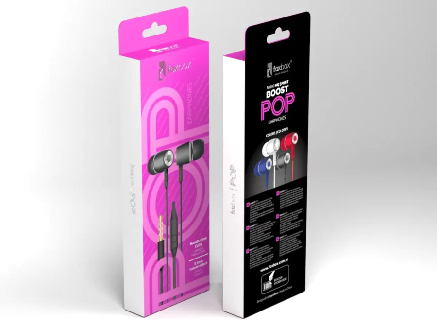 Auricular Foxbox BOOST POP Negro