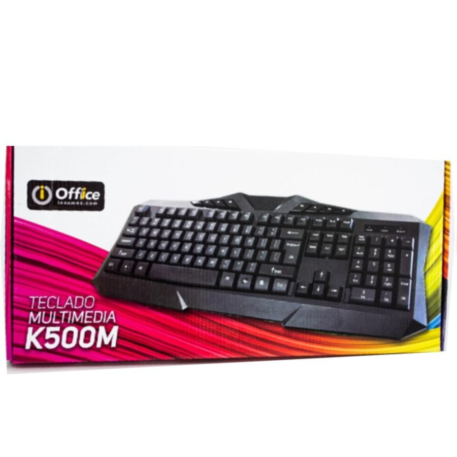 TECLADO USB MULTIMEDIA OFFICE K500M